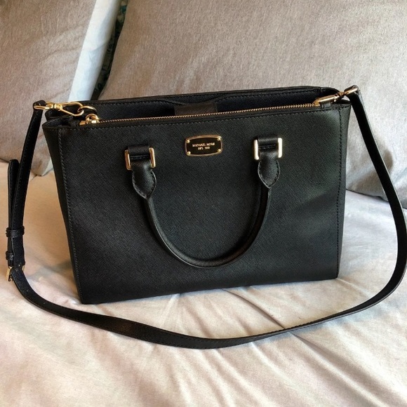 Michael Kors Handbags - Michael Kors Black Medium Satchel